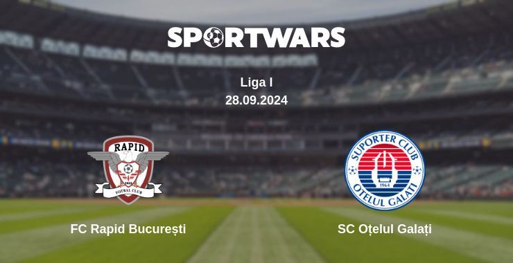 FC Rapid București — SC Oțelul Galați watch online for free 28.09.2024