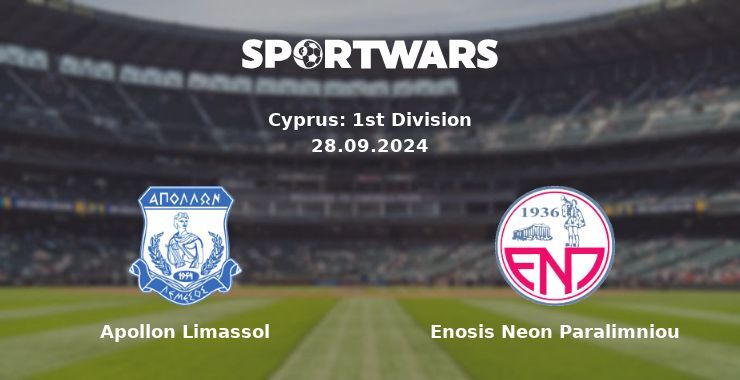 Apollon Limassol — Enosis Neon Paralimniou watch online for free 29.09.2024