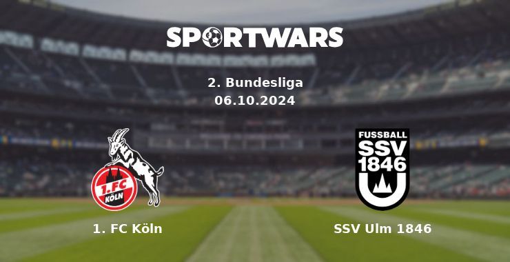 1. FC Köln — SSV Ulm 1846, where to watch online broadcast