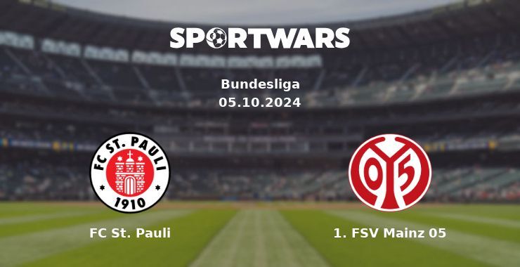 FC St. Pauli — 1. FSV Mainz 05, where to watch online broadcast