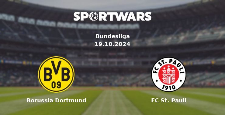 Borussia Dortmund — FC St. Pauli, where to watch online broadcast