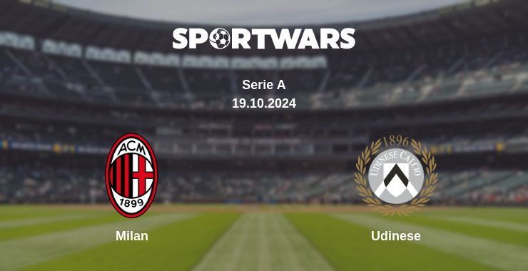 Milan — Udinese watch online for free 19.10.2024