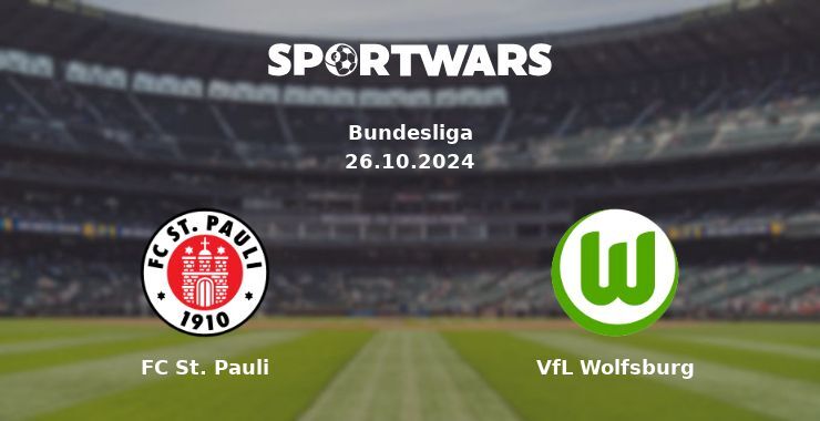 FC St. Pauli — VfL Wolfsburg watch online for free 26.10.2024