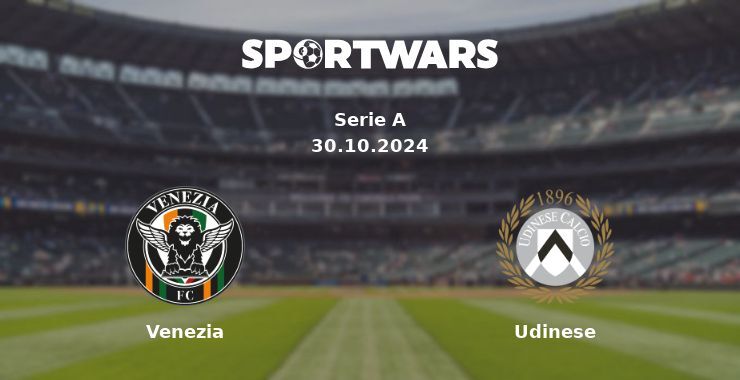 Venezia — Udinese watch online for free 30.10.2024