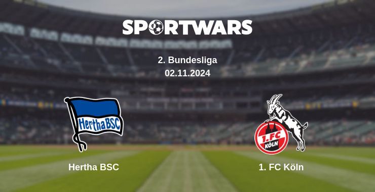 Hertha BSC — 1. FC Köln watch online for free 02.11.2024