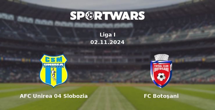 AFC Unirea 04 Slobozia — FC Botoșani watch online for free 02.11.2024