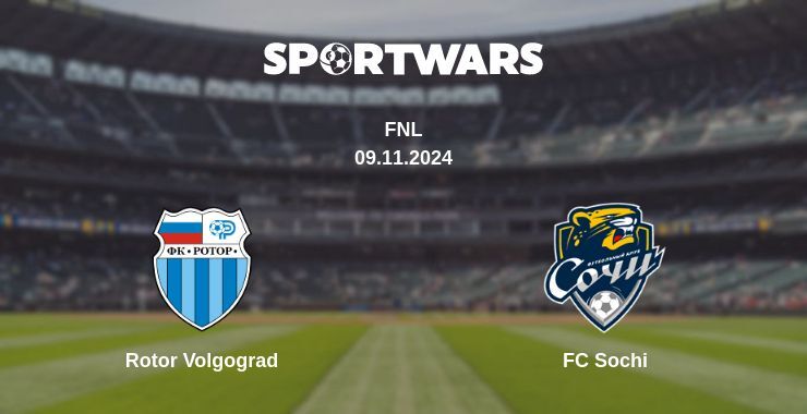 Rotor Volgograd — FC Sochi watch online for free 09.11.2024