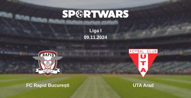 FC Rapid București — UTA Arad watch online for free 09.11.2024