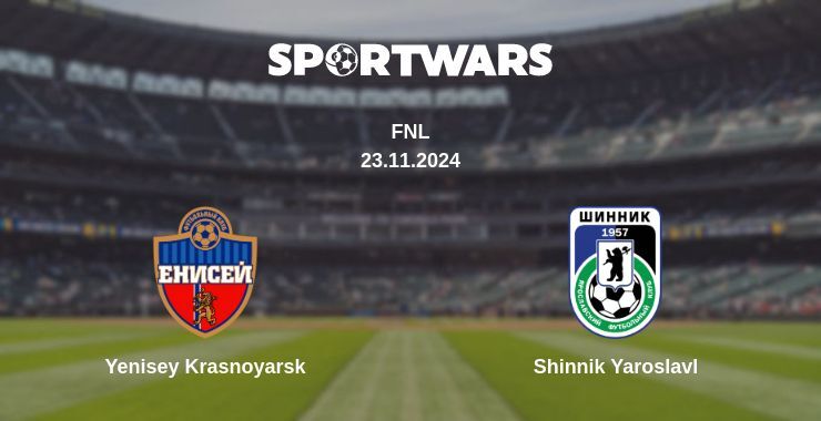 Yenisey Krasnoyarsk — Shinnik Yaroslavl watch online for free 23.11.2024