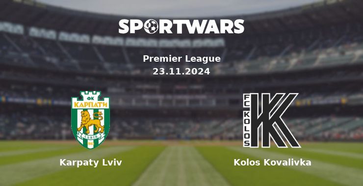 Karpaty Lviv — Kolos Kovalivka watch online for free 23.11.2024