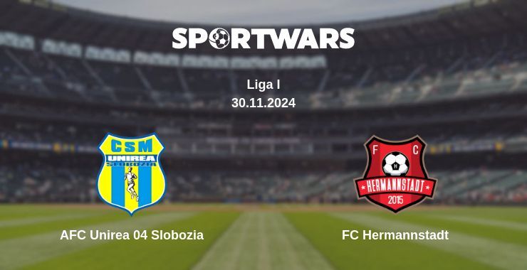 AFC Unirea 04 Slobozia — FC Hermannstadt watch online for free 30.11.2024