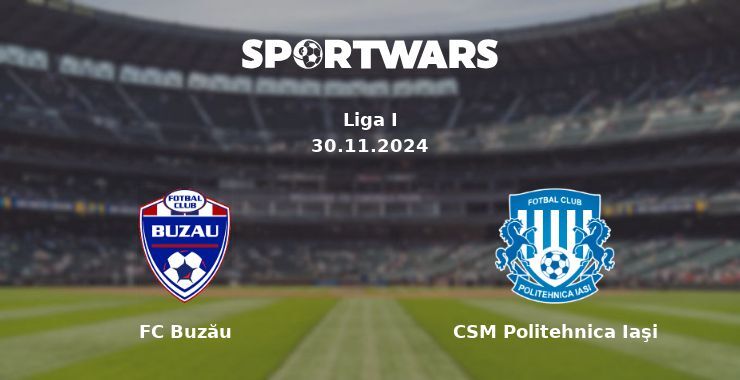 FC Buzău — CSM Politehnica Iaşi watch online for free 30.11.2024