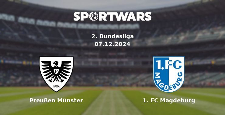 Preußen Münster — 1. FC Magdeburg watch online for free 08.12.2024