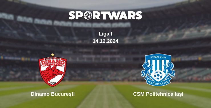 Dinamo București — CSM Politehnica Iaşi watch online for free 14.12.2024