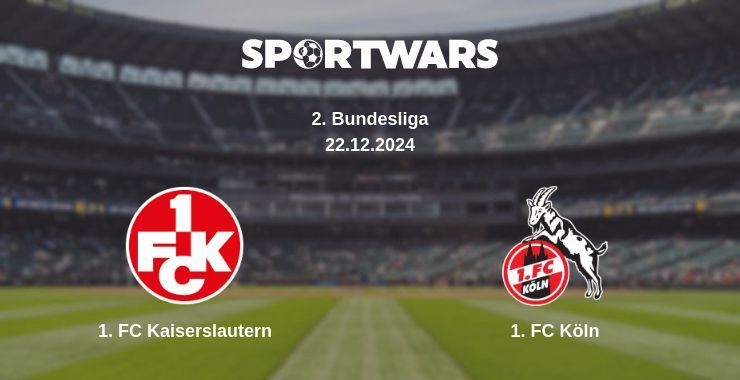 1. FC Kaiserslautern — 1. FC Köln watch online broadcast, 22.12.2024