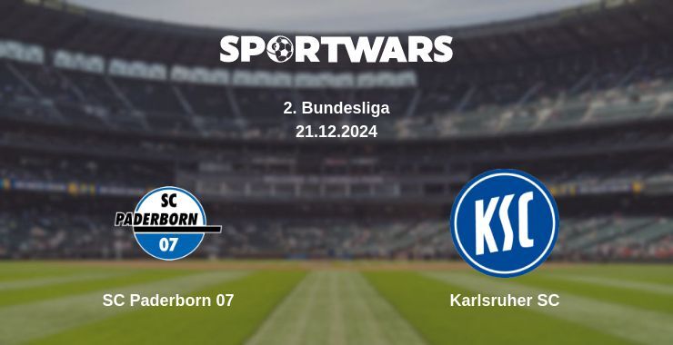 Result of the SC Paderborn 07 — Karlsruher SC match, 21.12.2024