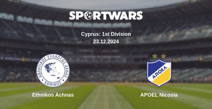 Ethnikos Achnas — APOEL Nicosia watch online broadcast, 23.12.2024