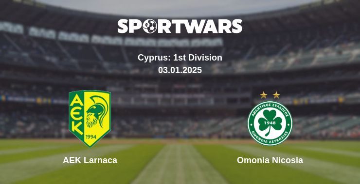 AEK Larnaca — Omonia Nicosia watch online broadcast, 03.01.2025