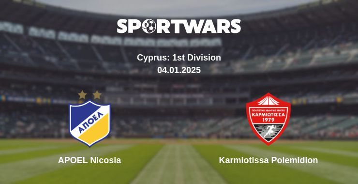 APOEL Nicosia — Karmiotissa Polemidion watch online broadcast, 04.01.2025