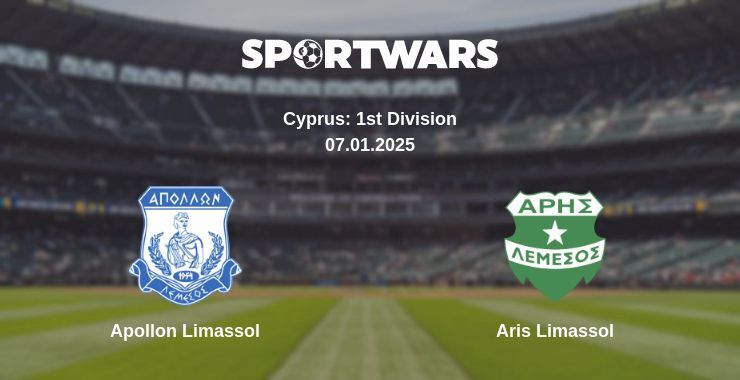 Apollon Limassol — Aris Limassol watch online broadcast, 07.01.2025