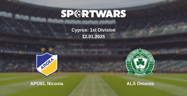 APOEL Nicosia — ALS Omonia watch online broadcast, 12.01.2025