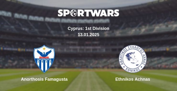 Anorthosis Famagusta — Ethnikos Achnas watch online broadcast, 13.01.2025