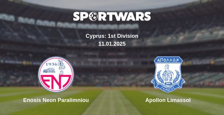 Enosis Neon Paralimniou — Apollon Limassol watch online broadcast, 11.01.2025