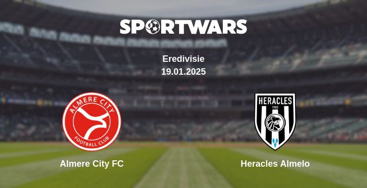 Almere City FC — Heracles Almelo watch online broadcast, 19.01.2025