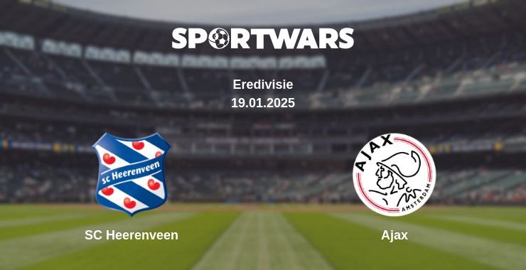 SC Heerenveen — Ajax watch online broadcast, 19.01.2025