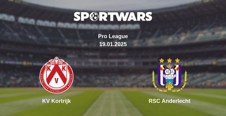 KV Kortrijk — RSC Anderlecht watch online broadcast, 19.01.2025