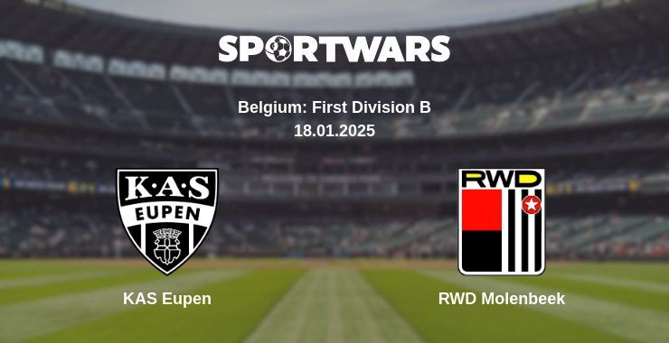 KAS Eupen — RWD Molenbeek watch online broadcast, 18.01.2025