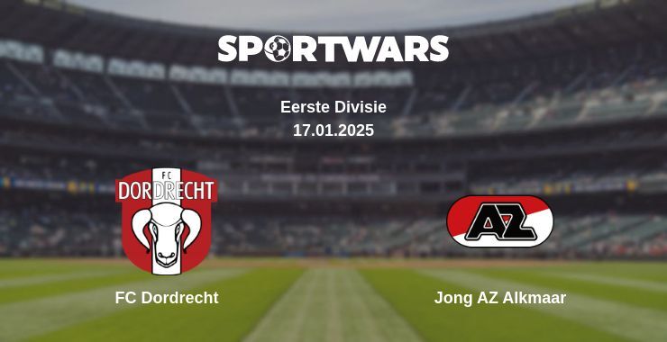 FC Dordrecht — Jong AZ Alkmaar watch online broadcast, 17.01.2025