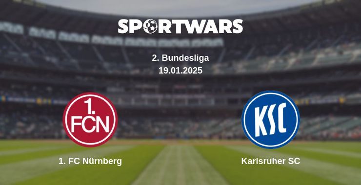 1. FC Nürnberg — Karlsruher SC watch online broadcast, 19.01.2025