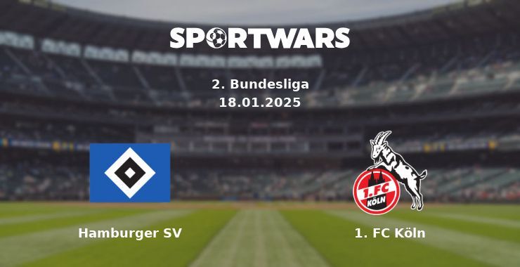 Hamburger SV — 1. FC Köln watch online for free 18.01.2025