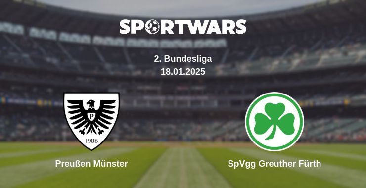 Preußen Münster — SpVgg Greuther Fürth watch online broadcast, 18.01.2025