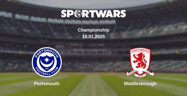 Portsmouth — Middlesbrough watch online for free 18.01.2025