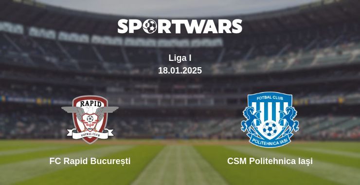 FC Rapid București — CSM Politehnica Iaşi watch online for free 18.01.2025