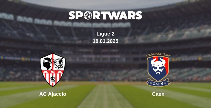 AC Ajaccio — Caen watch online broadcast, 18.01.2025