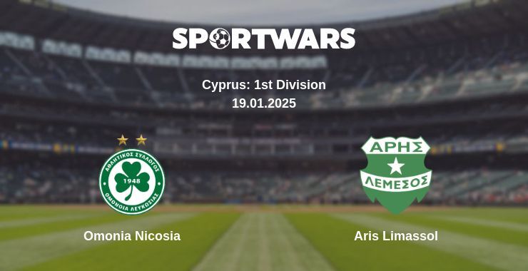 Omonia Nicosia — Aris Limassol watch online broadcast, 19.01.2025