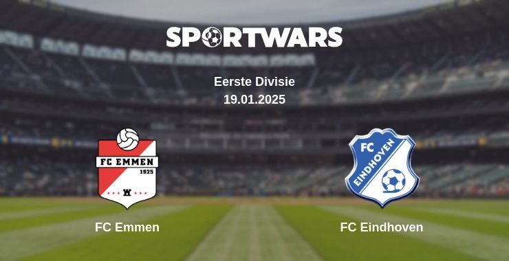 FC Emmen — FC Eindhoven watch online broadcast, 19.01.2025