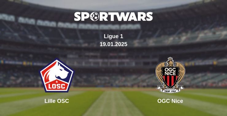 Lille OSC — OGC Nice watch online broadcast, 19.01.2025