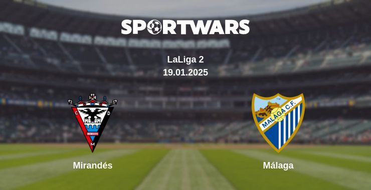 Mirandés — Málaga watch online for free 19.01.2025