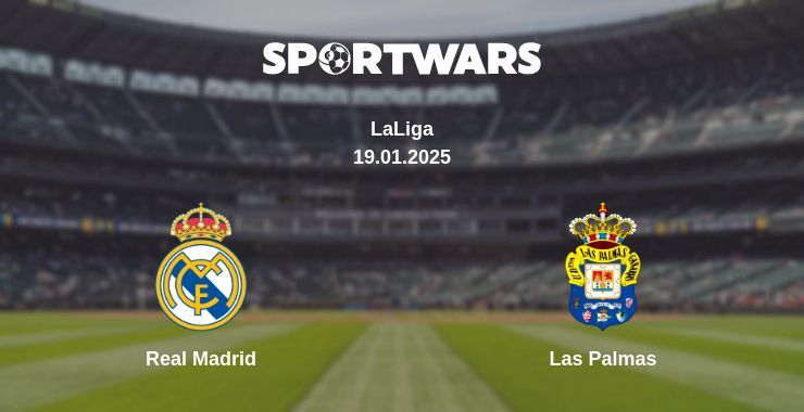 Real Madrid — Las Palmas watch online broadcast, 19.01.2025