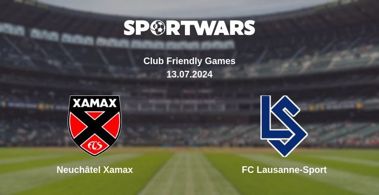 Result of the Neuchâtel Xamax — FC Lausanne-Sport match, 13.07.2024