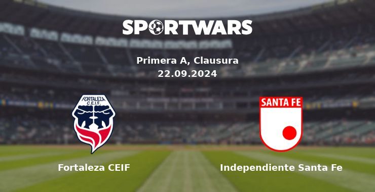 Fortaleza CEIF — Independiente Santa Fe, where to watch online broadcast