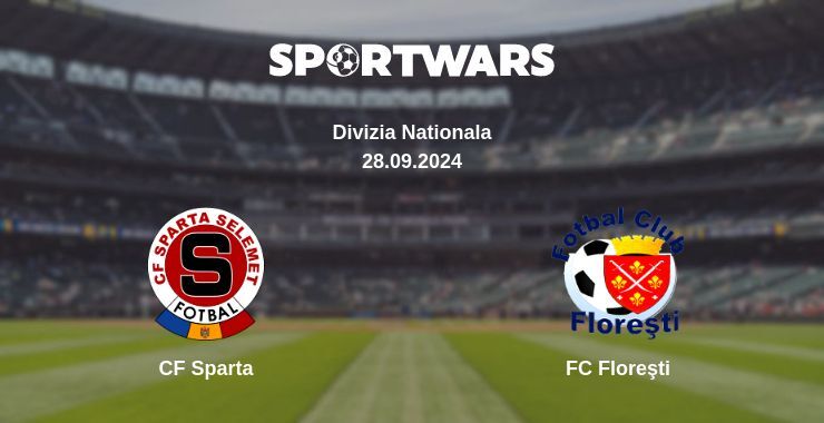 Result of the CF Sparta — FC Floreşti match, 28.09.2024