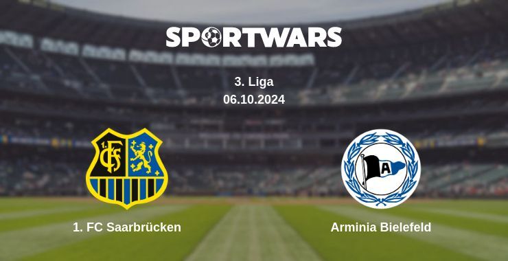 1. FC Saarbrücken — Arminia Bielefeld, where to watch online broadcast