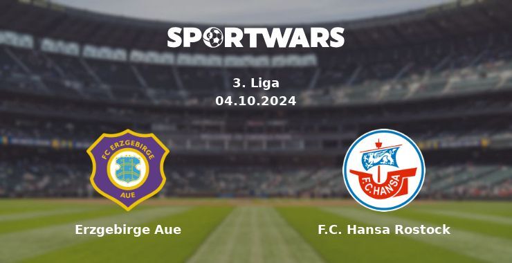 Erzgebirge Aue — F.C. Hansa Rostock, where to watch online broadcast