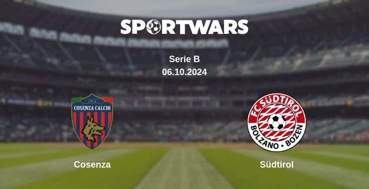 Cosenza — Südtirol, where to watch online broadcast