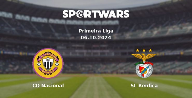 CD Nacional — SL Benfica, where to watch online broadcast